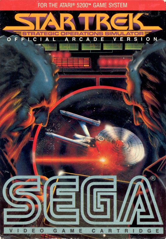 Star Trek: Strategic Operations Simulator box art for Atari 5200
